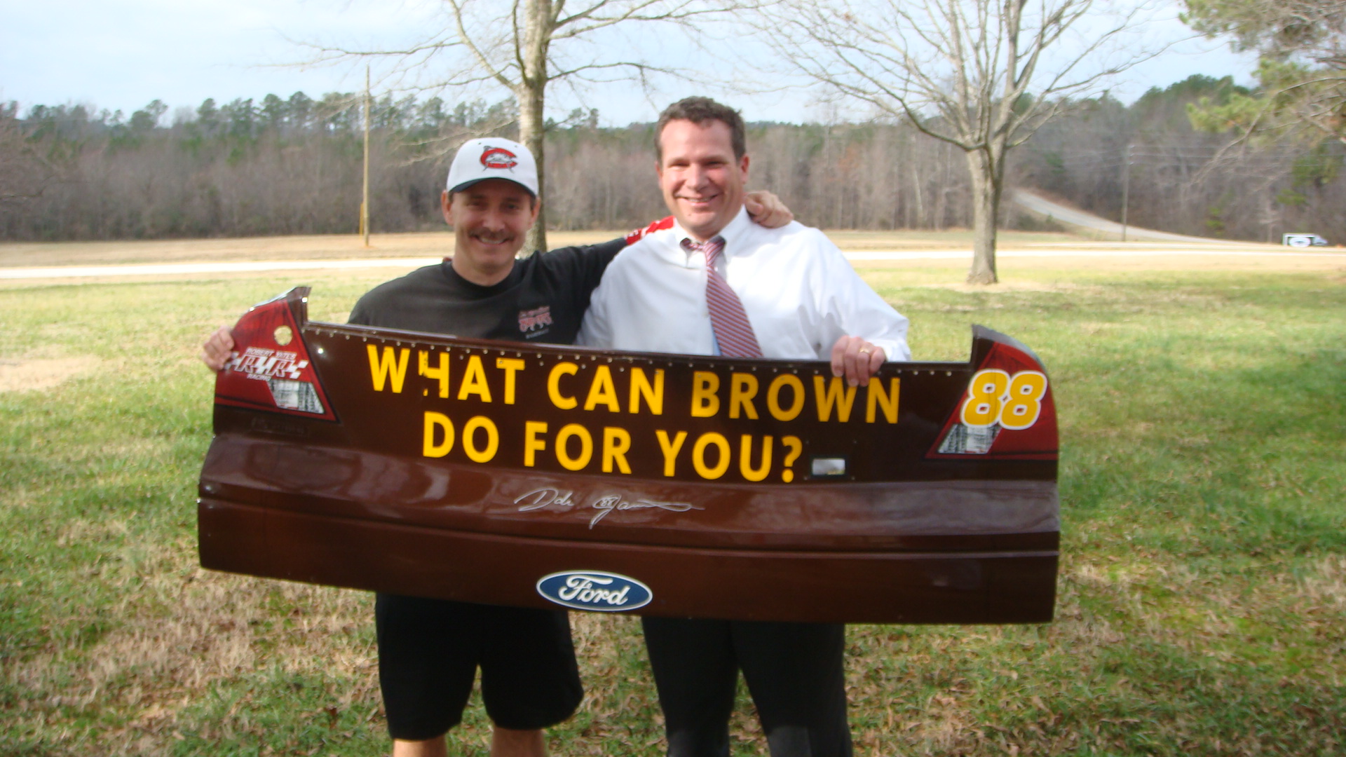 Picture of member gift to coach walt